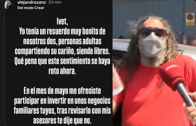 Alejandro Sanz contesta a la chica que le acusa de aprovecharse de ella cuando tenía 19 años.