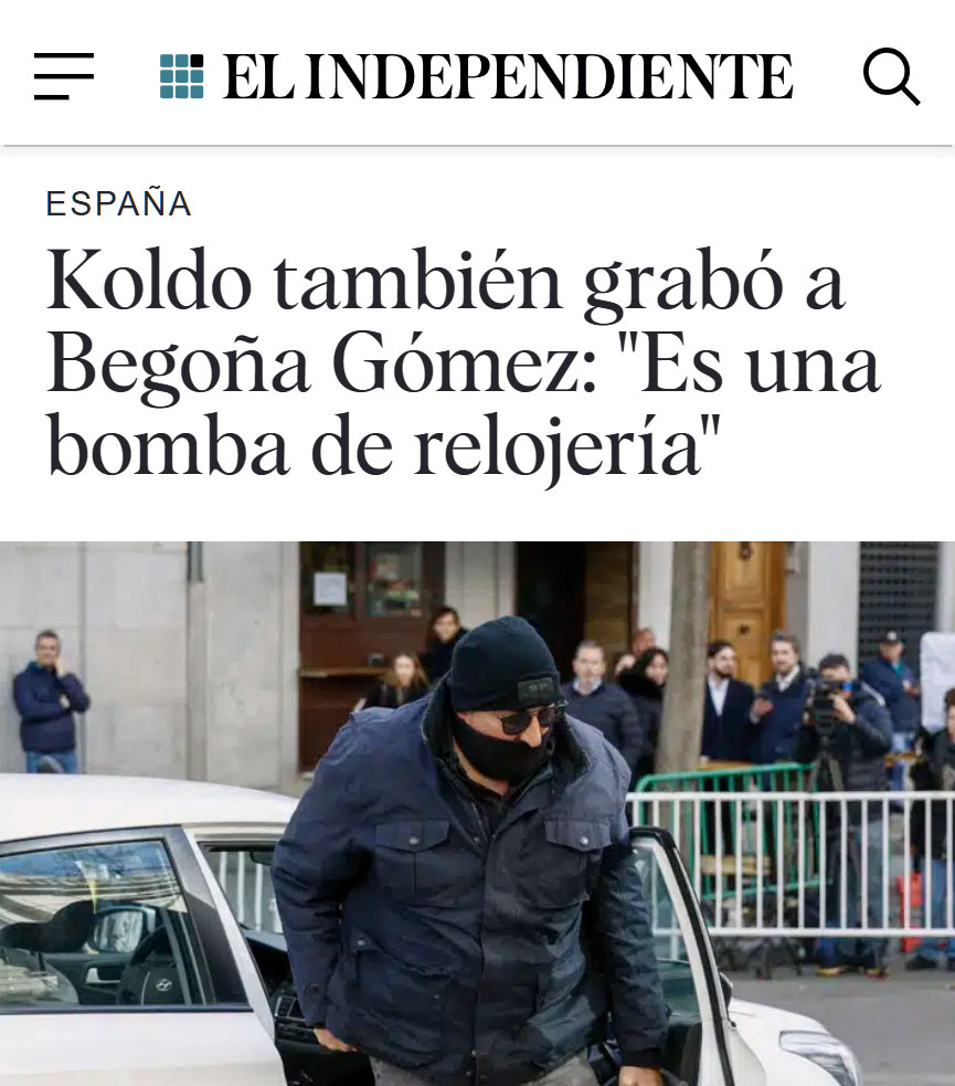 Koldo también grabó a Begoña.
