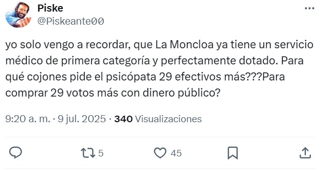 Pdro Snchz tiene su propio séquito de médicos que cuidan de la salud de su guapidad.
