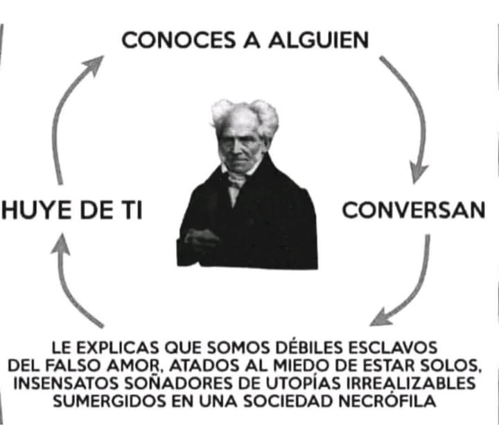 Maldito Schopenhauer... destruyó mi capacidad de socializar.