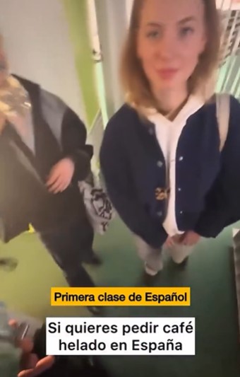 Primera clase de español.