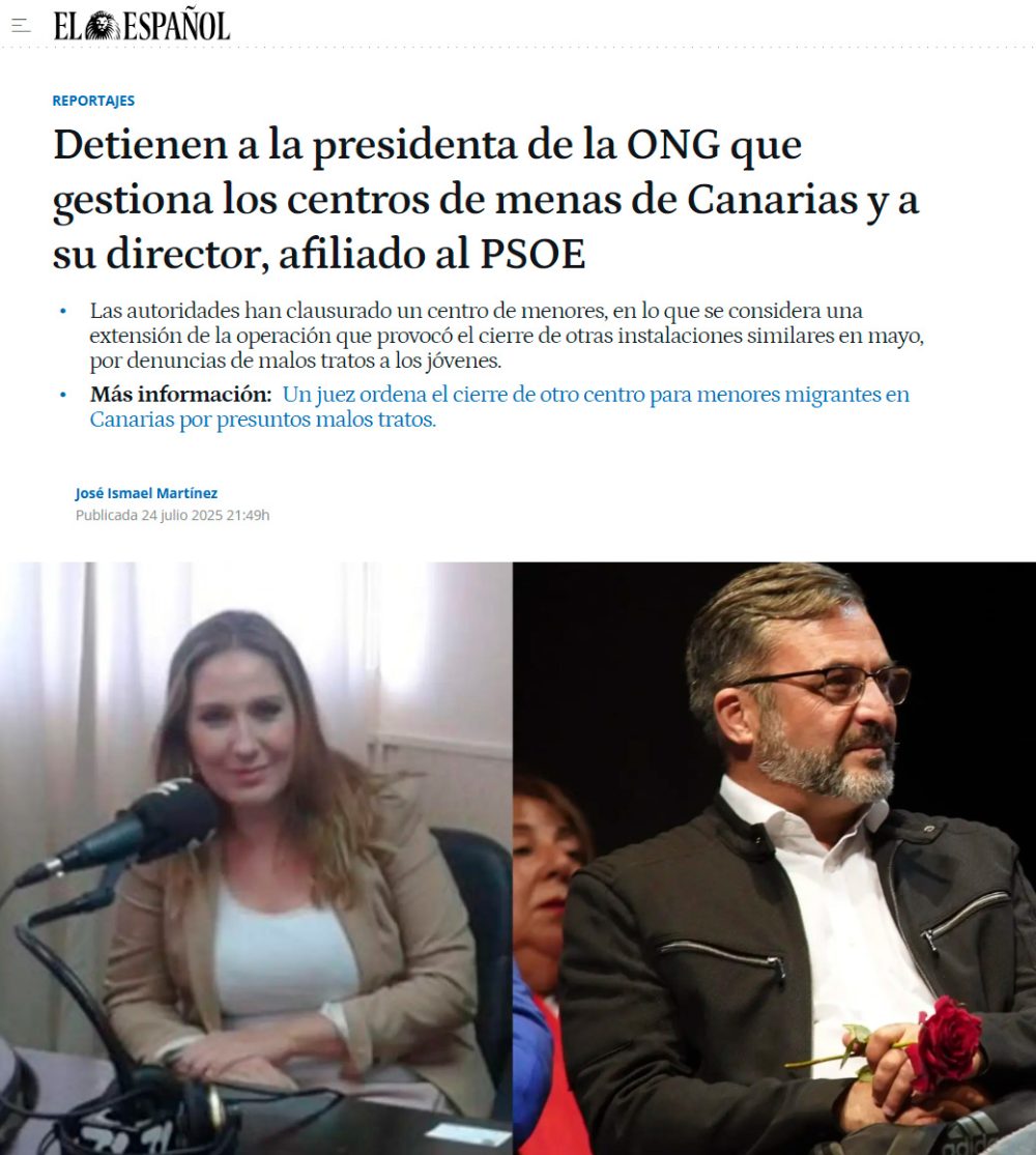 La policía registra la sede de la ONG que más pasta ha recibido para gestionar centros de menas, y detienen a su director, miembro del PSOE.