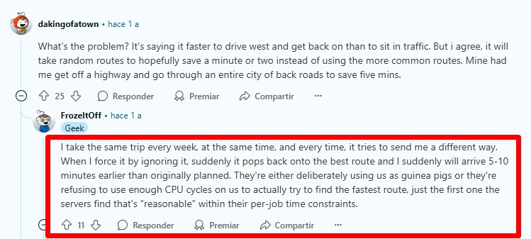¿Os pasa esto con Waze?