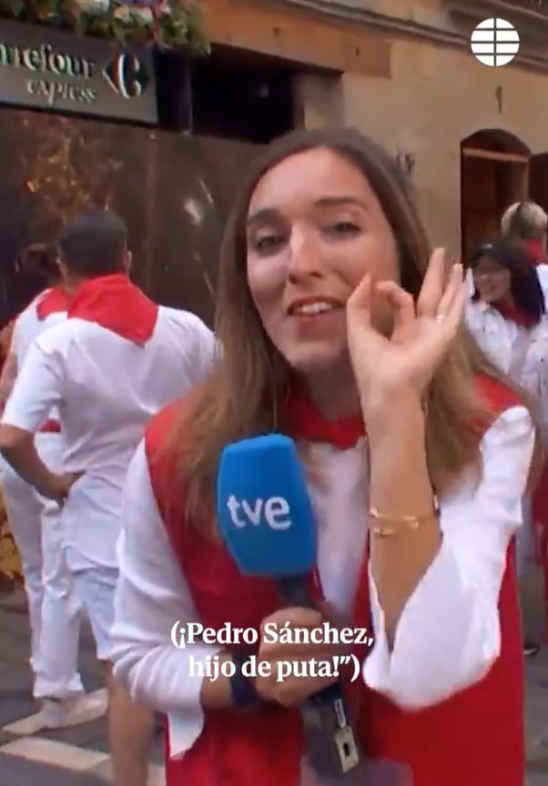 Boicot al directo de los Sanfermines de RTVE al grito de "Pedro Sánchez, hijo de..."