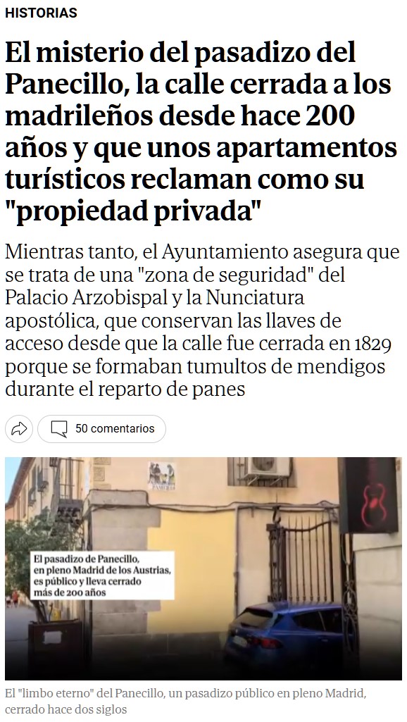 Así se ve por dentro el Pasadizo del Panecillo, un lugar público que no debería estar cerrado.