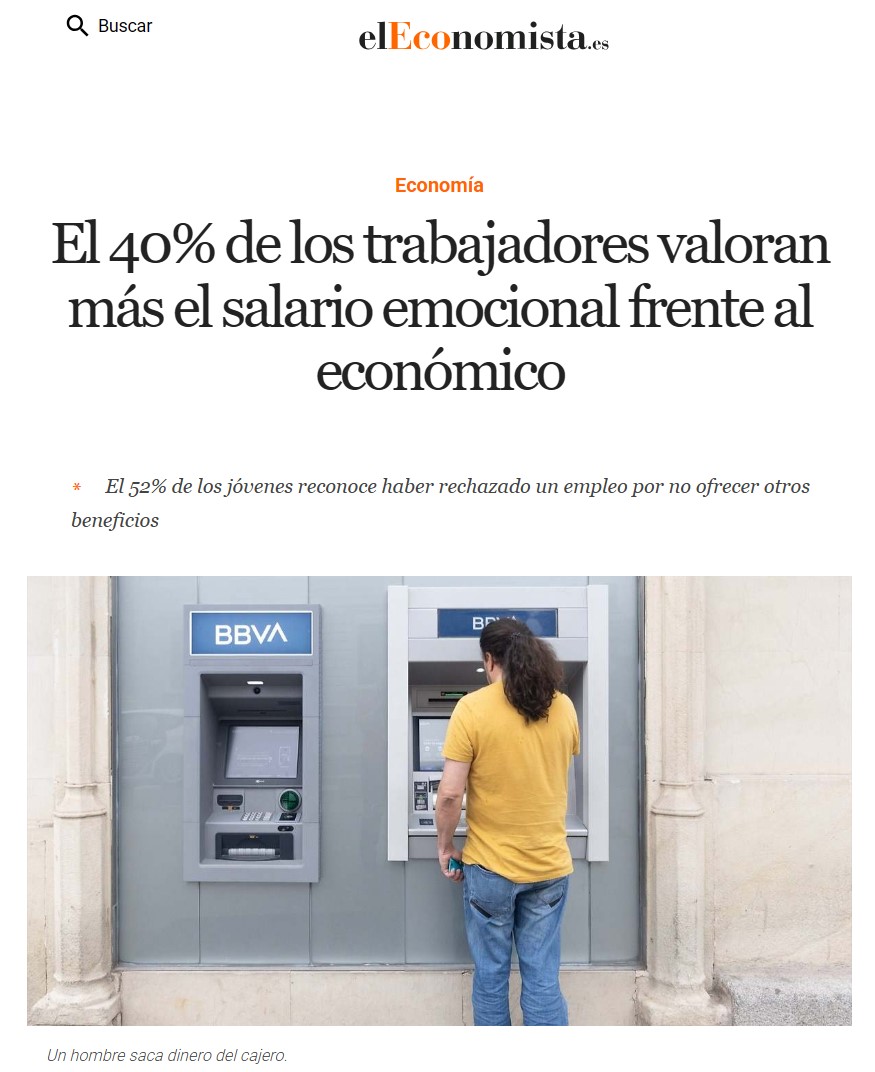 Casi la mitad de los trabajadores valoran más el "salario emocional" frente al económico.
