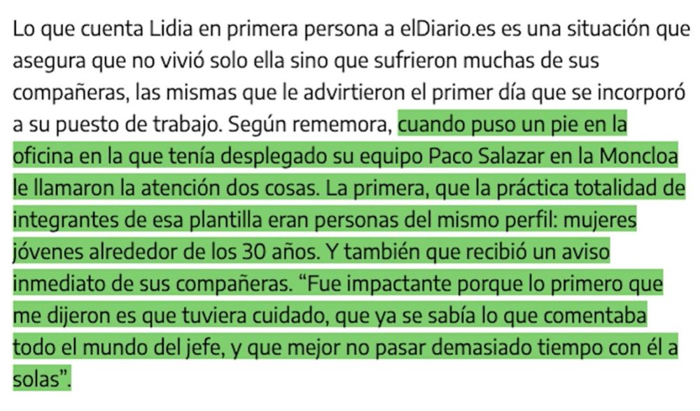 El nuevo "hombre de confianza" de Pdro Snchz no ha durado ni 24 horas en el puesto antes de que salga un escándalo machirulo sobre él.