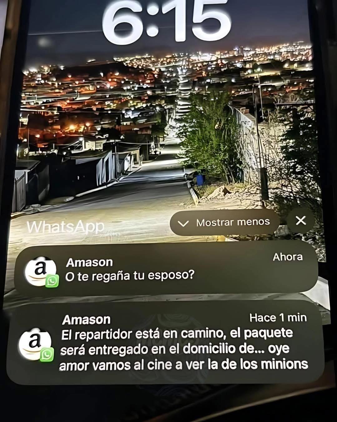 Se puso raro el repartidor de "Amason"...