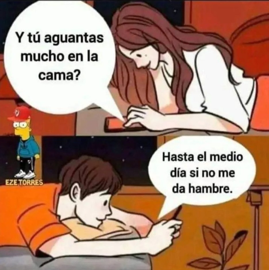 ¿Aguantas mucho en la cama?