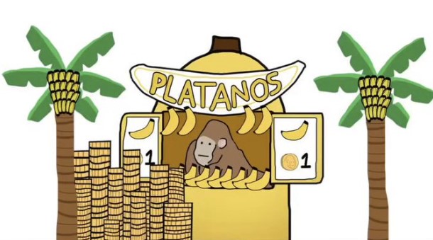 Qué es la bolsa explicado con monos.