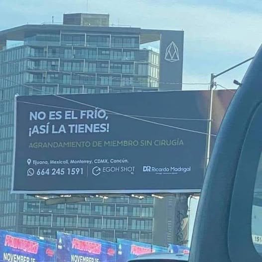 Razón de peso para mantener la distancia de seguridad.