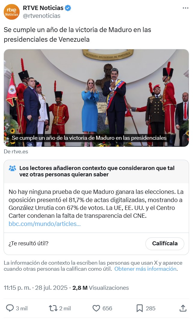 RTVE no puede caer más bajo.