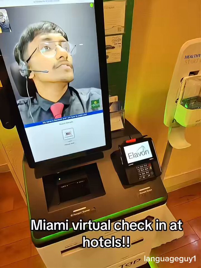 Este hotel en la ciudad yanqui de Miami tiene la recepción subcontratada a la India.