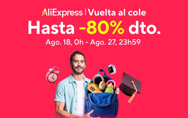 Dentro de menos de una hora comienza la campaña Vuelta al Cole de AliExpress | Códigos de descuento
