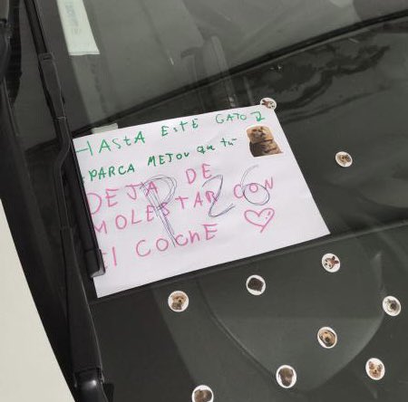 Vecinos colegas que te decoran el coche (Burjassot, Valencia)