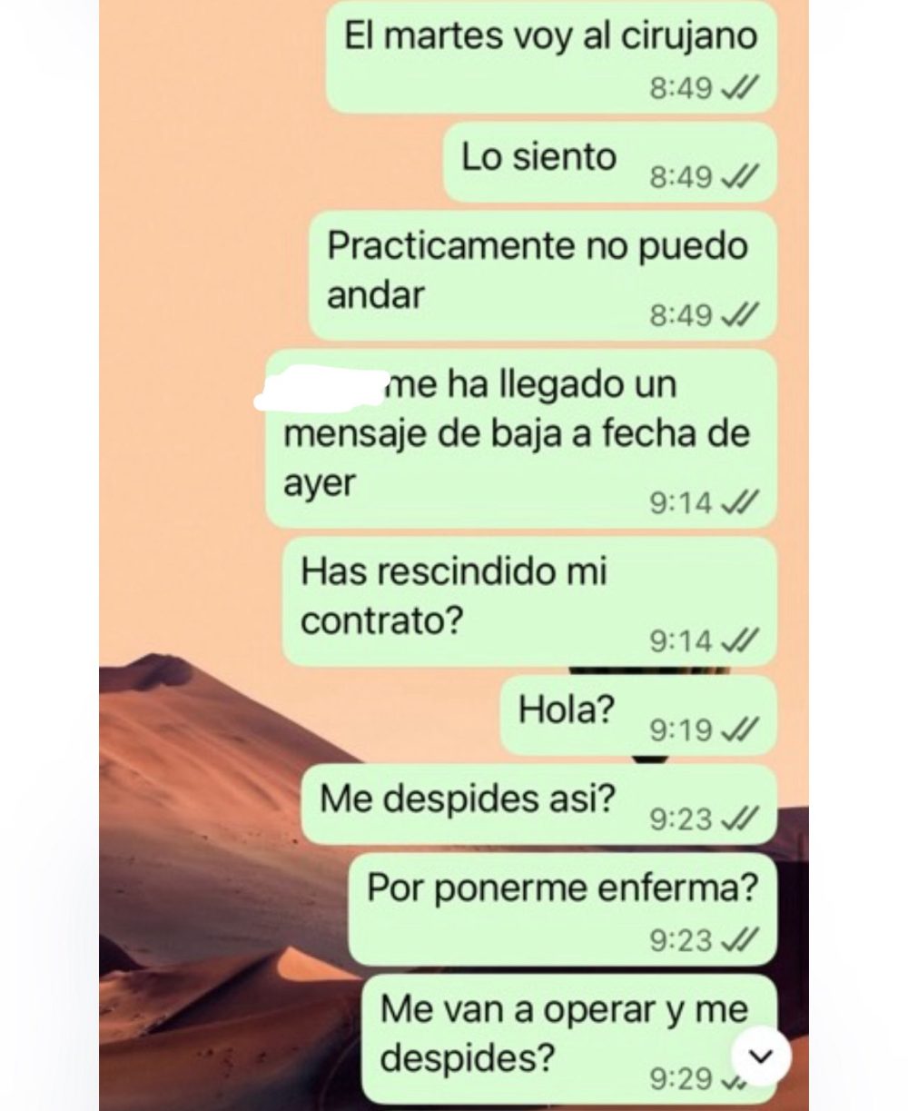 Prohibido enfermar.