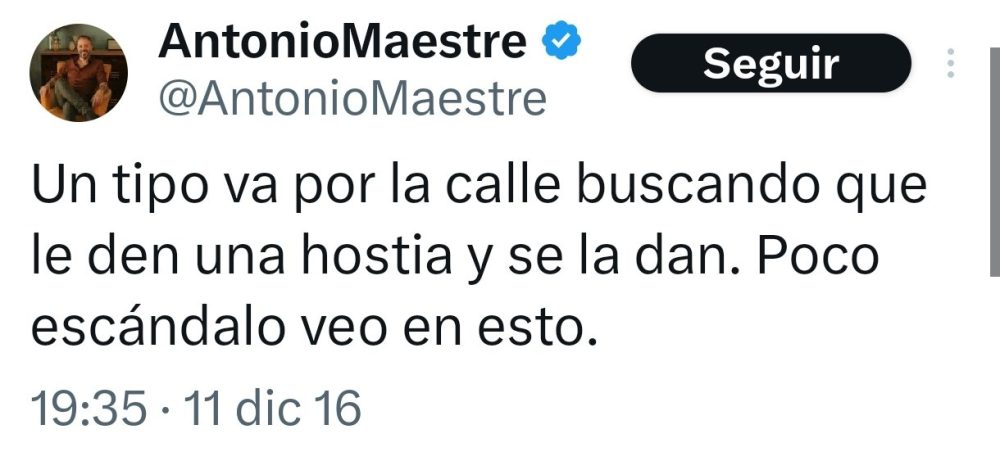 Ni un día sin Antonio Maestre haciendo el ridículo.
