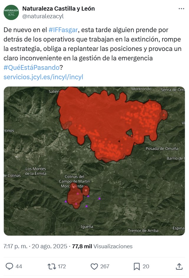 Parece que hay gente muy comprometida con que arda España.