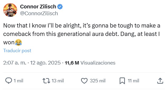 Piloto de NASCAR se noquea a sí mismo mientras celebraba la victoria.