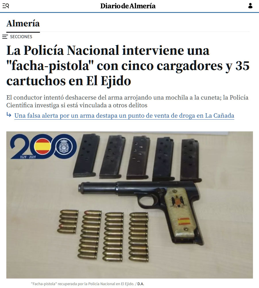 Torrente ha perdido su pistola.