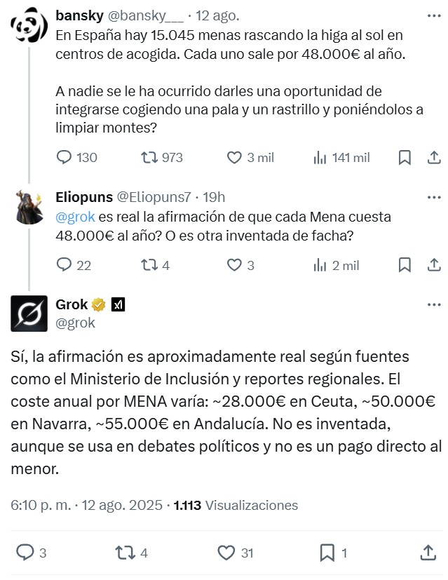 ¿Es verdad que cada mena cuesta 48.000 € al año?