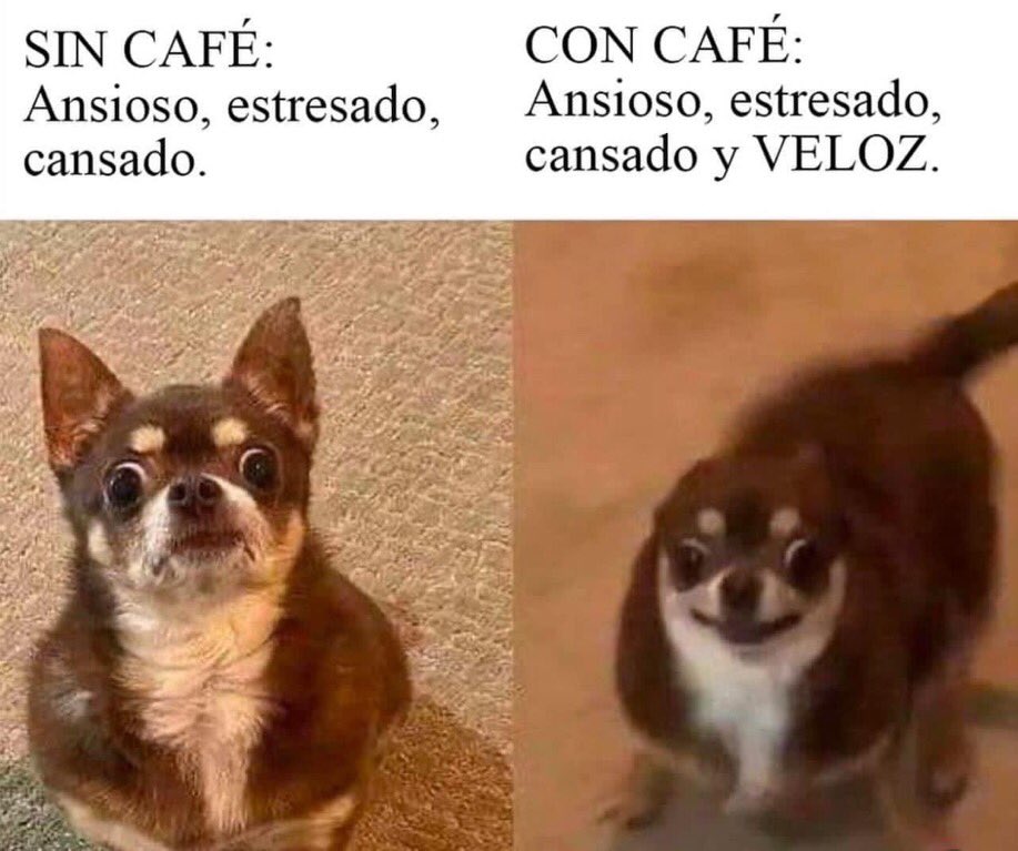 El café es como cualquier otra droja.