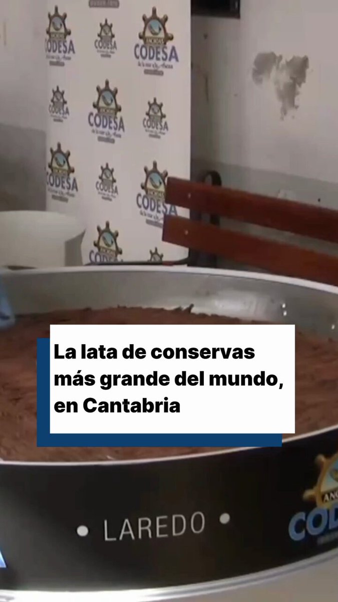 Una empresa de Laredo bate el récord de lata de conservas más grande del mundo con 3232 anchoas.