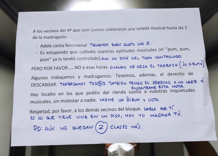 Vecinos colegas: party edition.