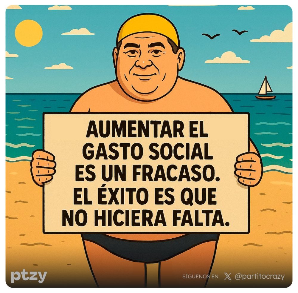 "Escucho a los políticos de mi país presumiendo de incrementar el gasto social, de que el gasto social es cada vez mayor. Y todo el mundo lo ve como un éxito. Yo lo veo como un fracaso. La idea es que el gasto social fuera cero porque no hiciese falta."