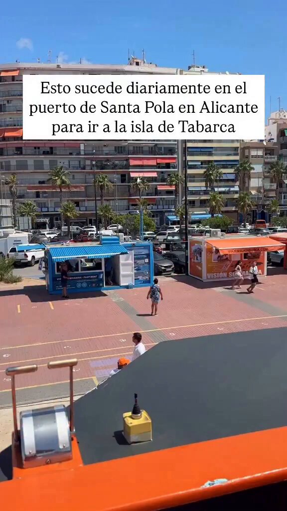 Esto ocurre cuando quieres ir a la isla de Tabarca desde Santa Pola
