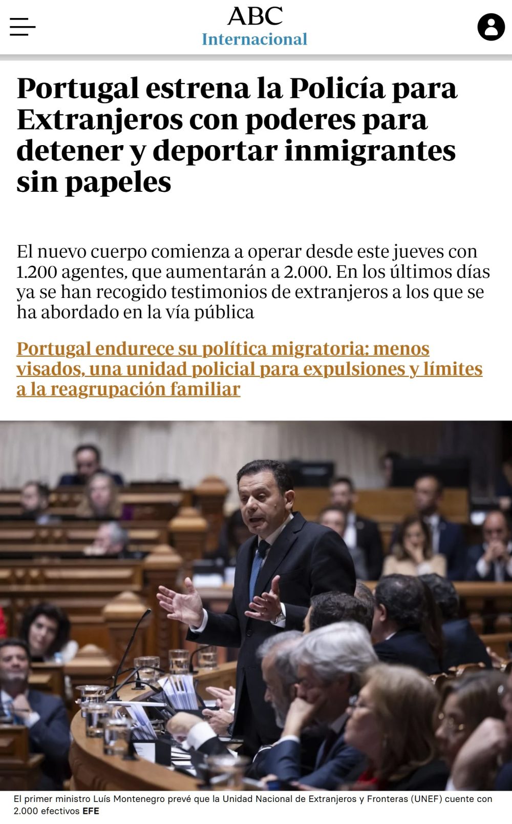 Portugal aborda el problema de la inmigración con nuevos policías específicos para inmigrantes.
