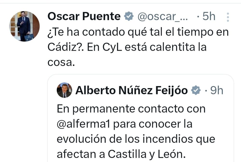 Óscar Puente, ministro de transportes.