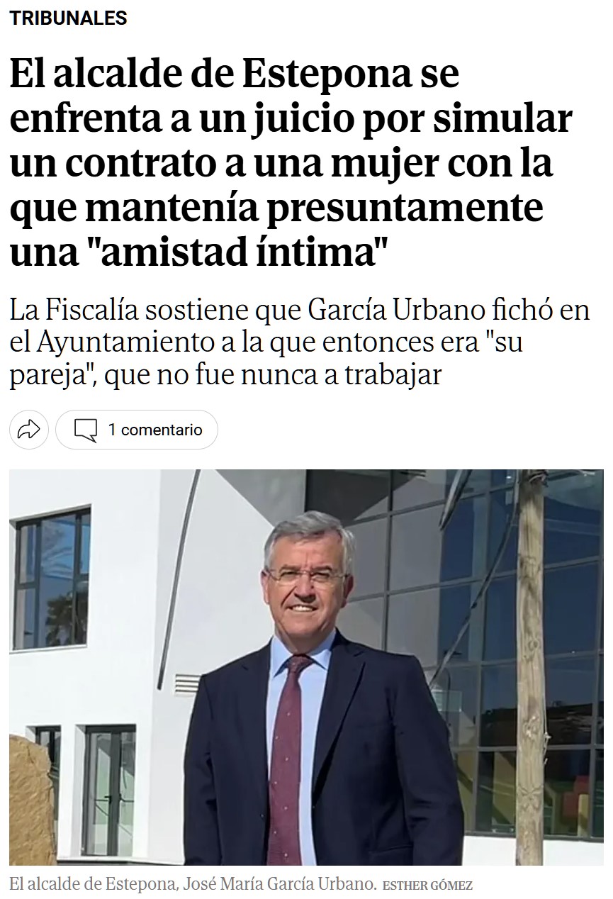 Así acabó el alcalde de Estepona con el despilfarro y la deuda.