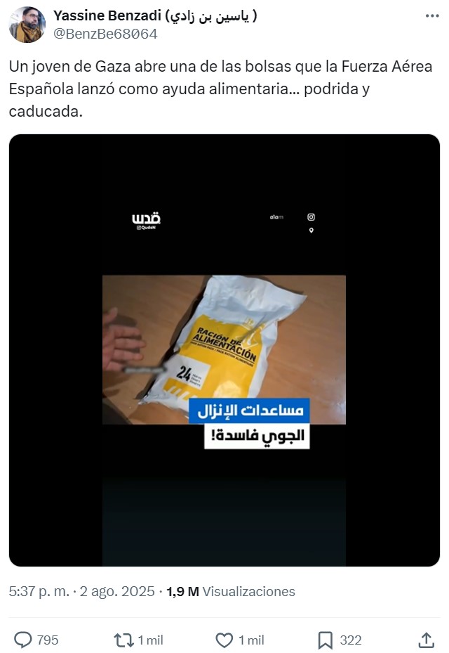 Ojo que les hemos mandado albóndigas de cerdo a los gazatíes...