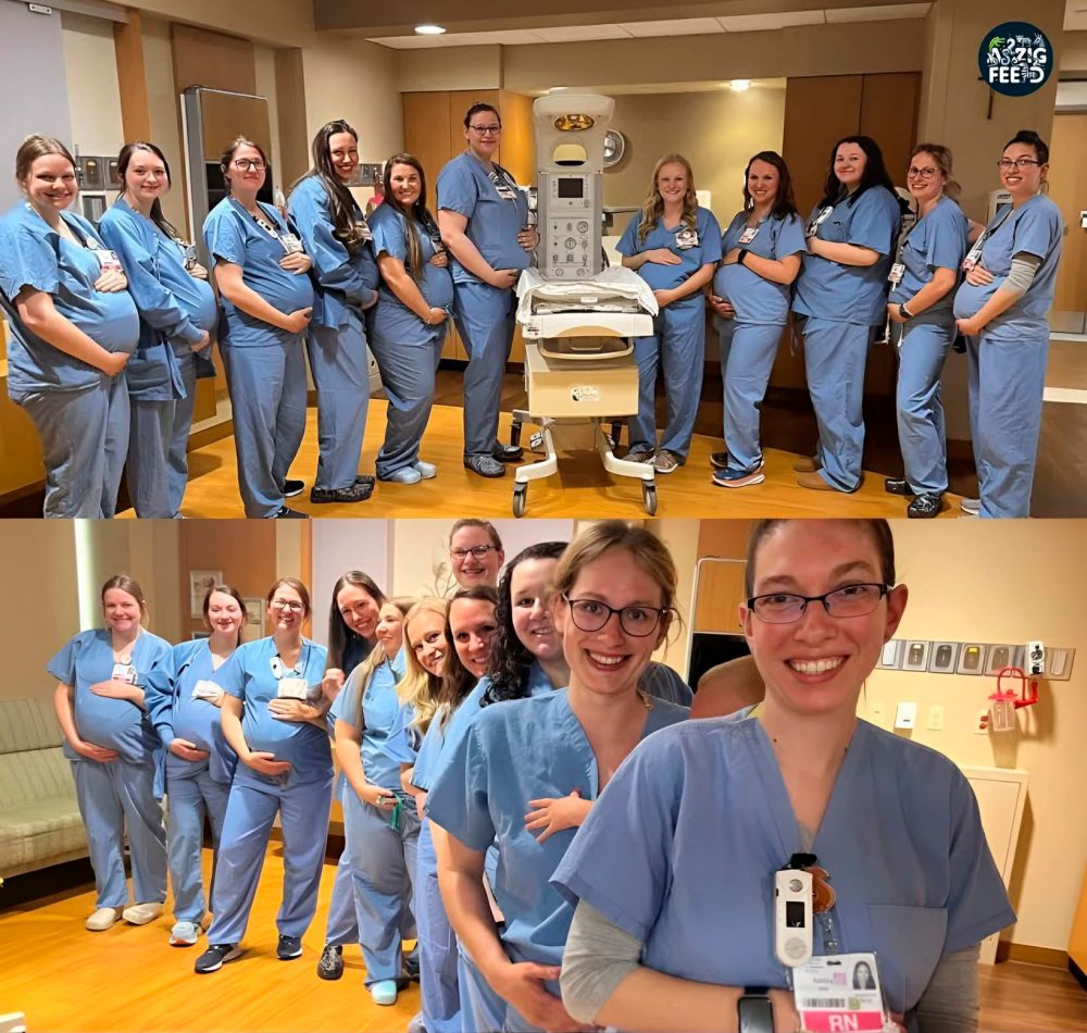 14 enfermeras del mismo hospital quedaron embarazadas al mismo tiempo.