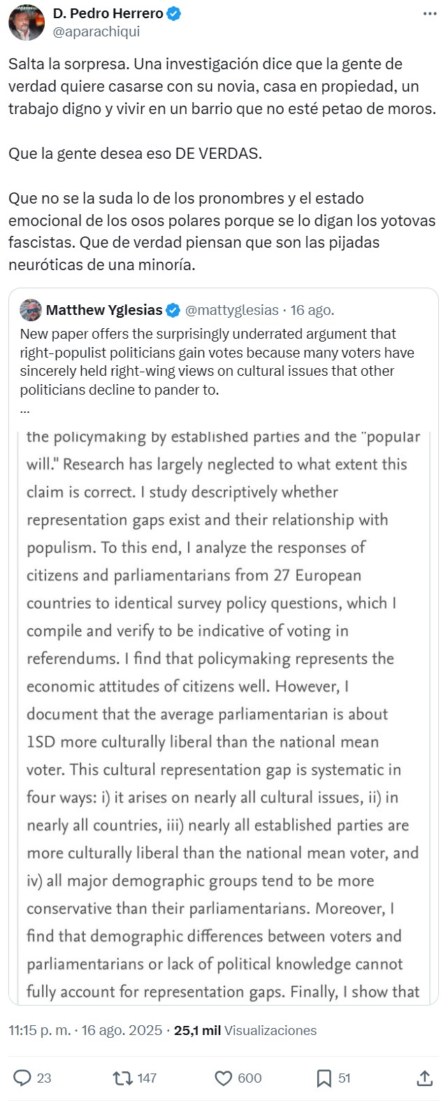 Y para sorpresa de nadie: la cabra tira al monte.