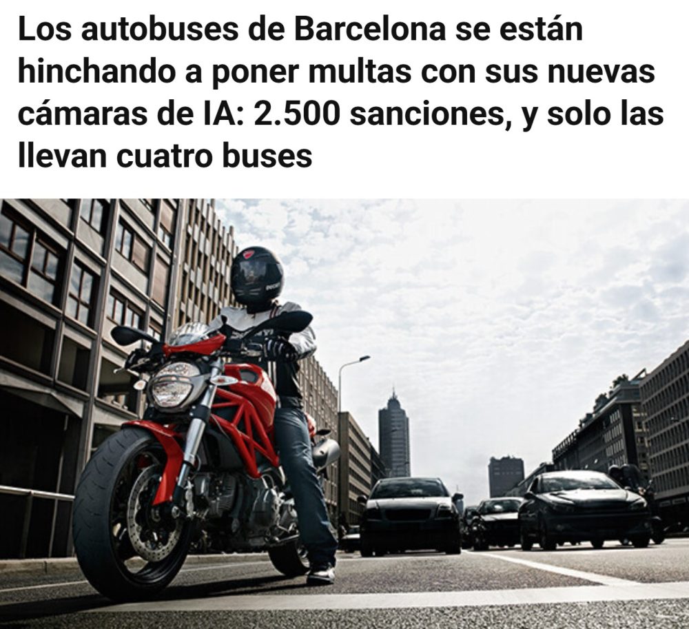 En Barcelona ya hay autobuses con radares.