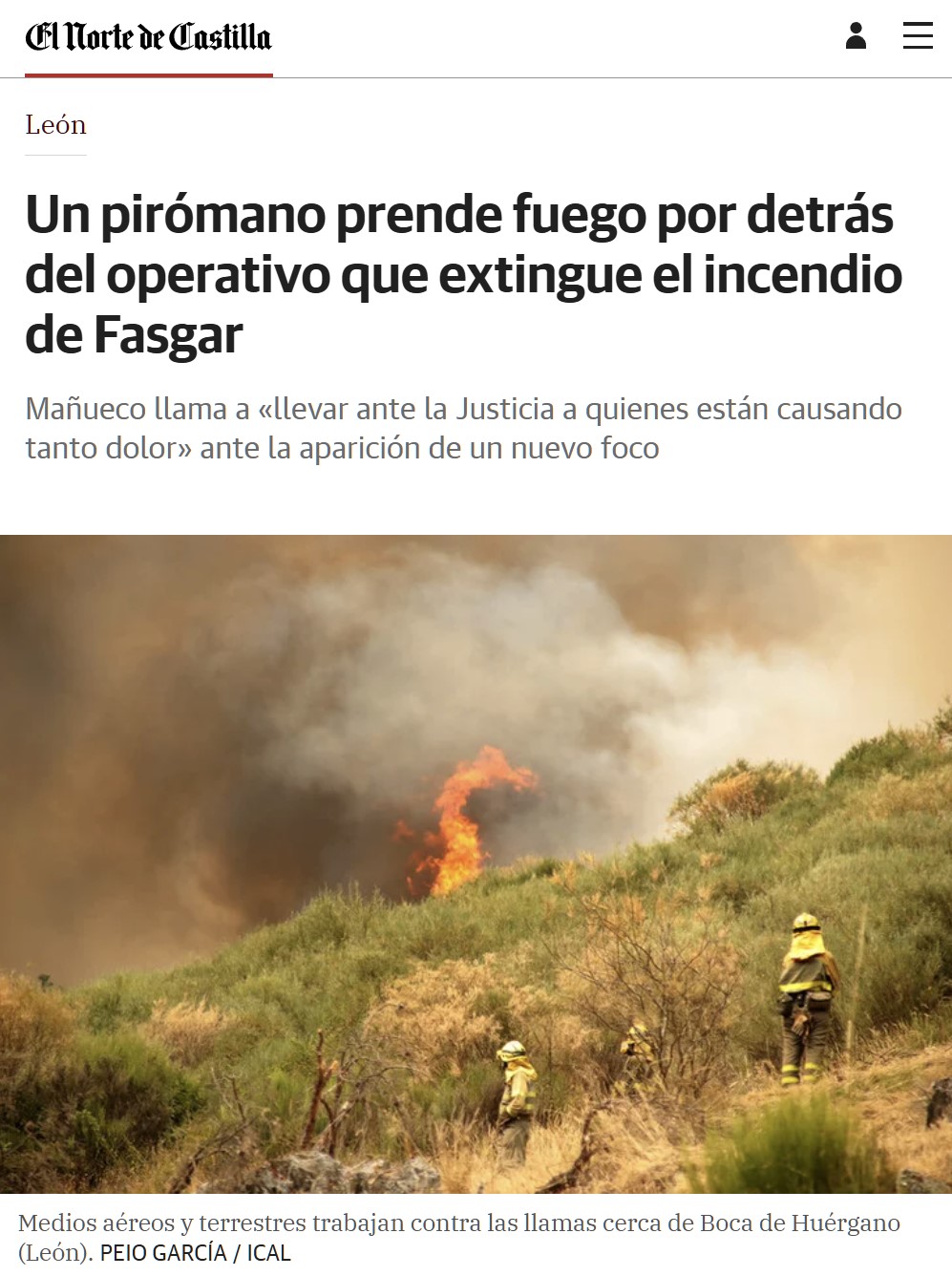 Parece que hay gente muy comprometida con que arda España.