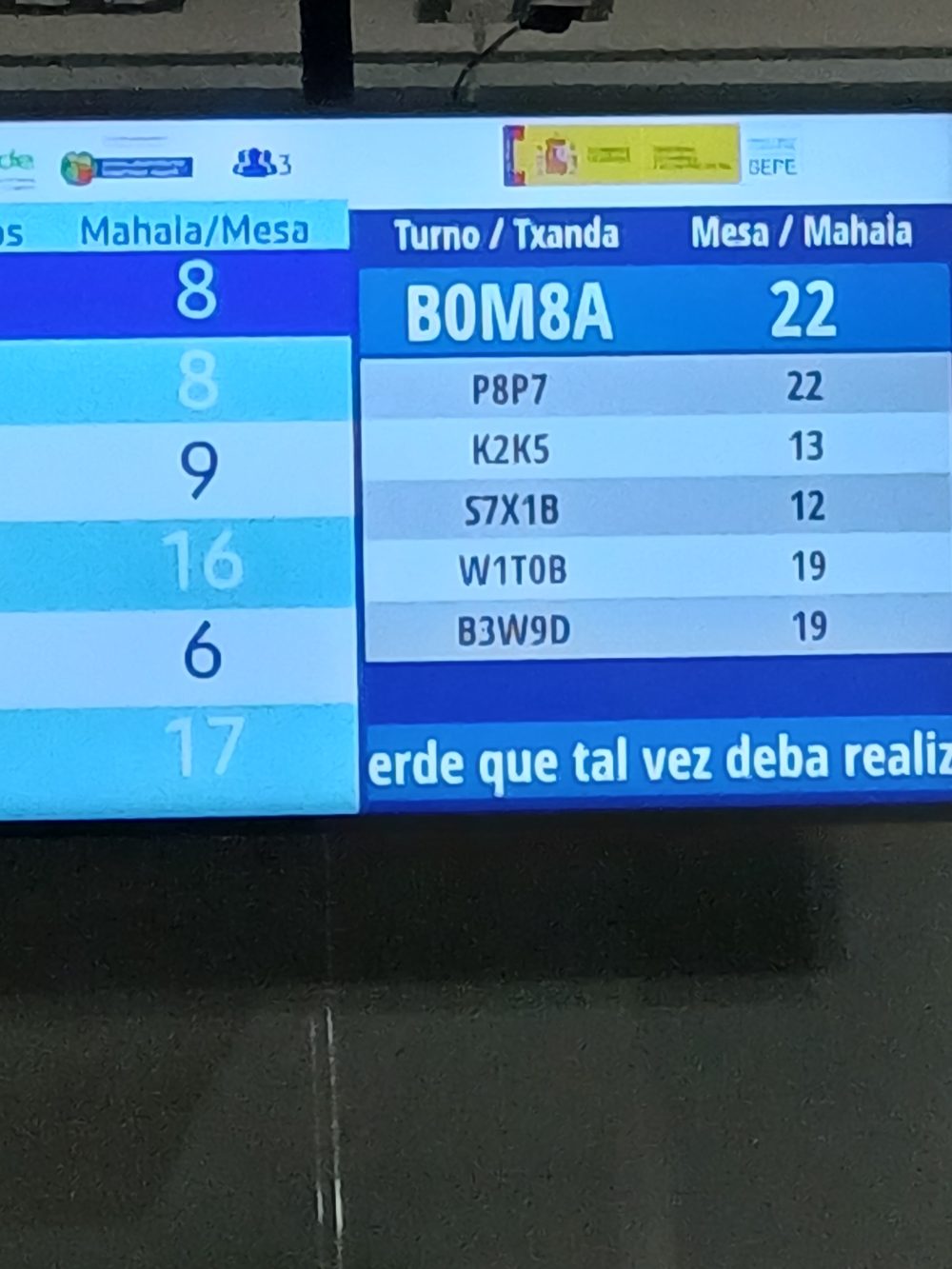 Era el turno de Ahmed.