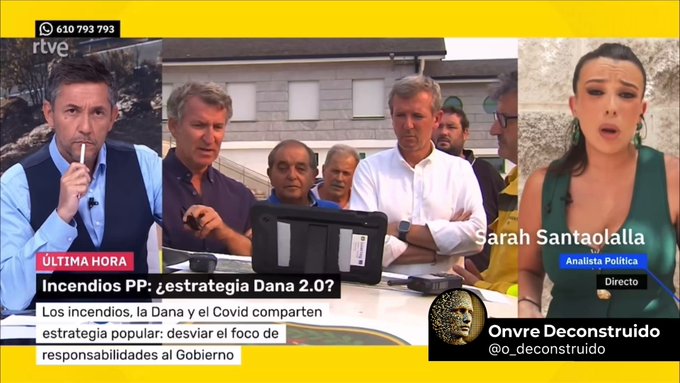 Sarah Santaolalla llama idiotas a todos los votantes del Partido Popular y de VOX en pleno directo de RTVE.