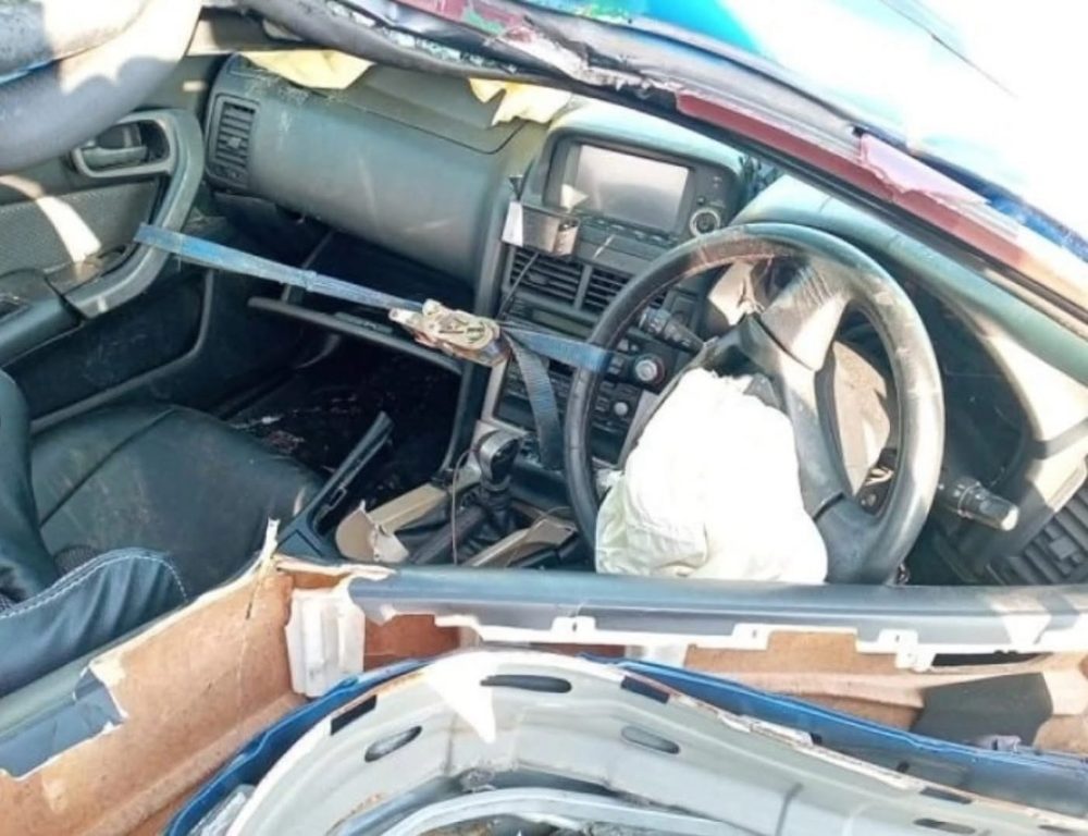 A pesar de estar severamente dañado, este Skyline fue subastado por casi 40.000 dólares.