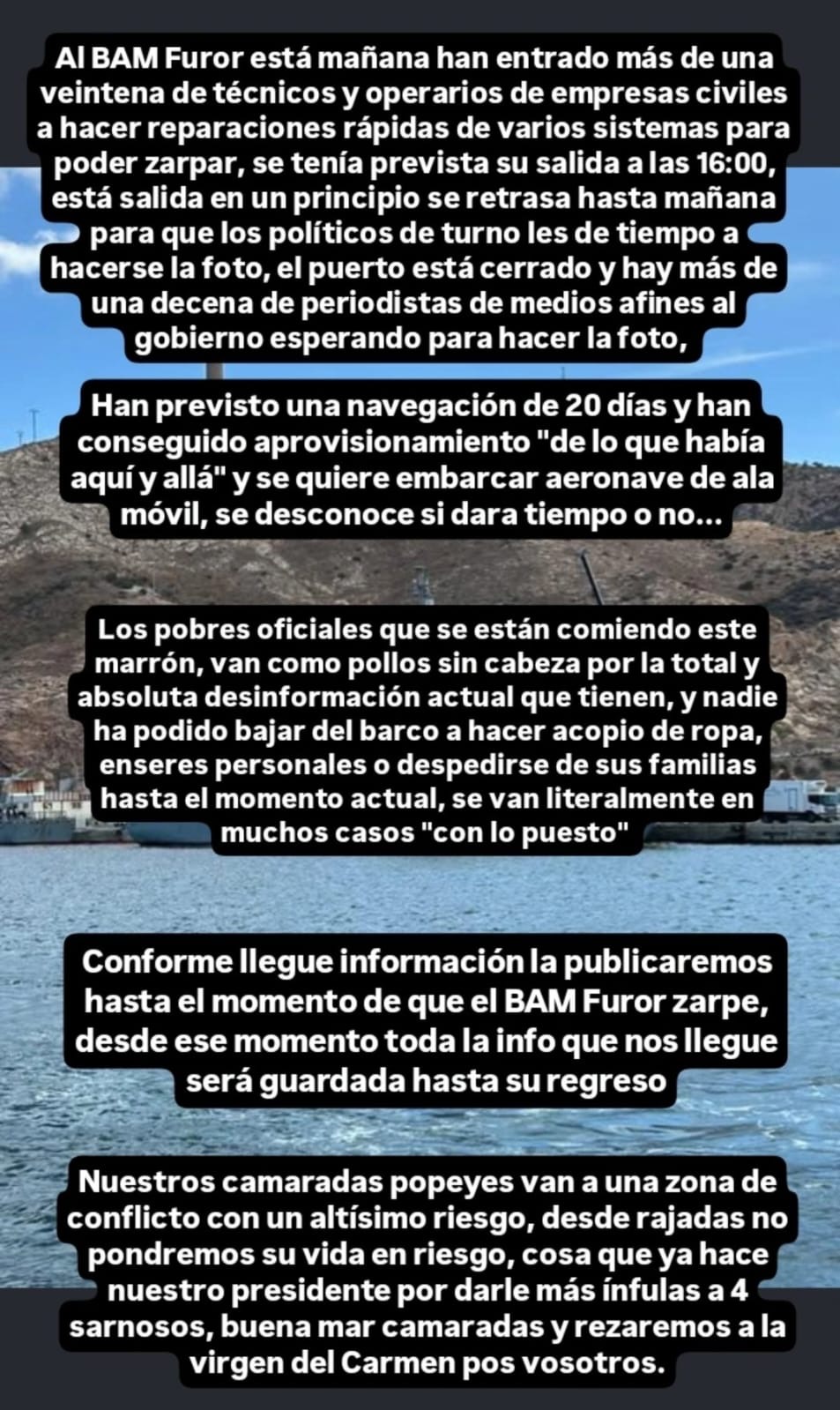 De los creadores de la flotilla del postureo llega... la fragata de la foto.