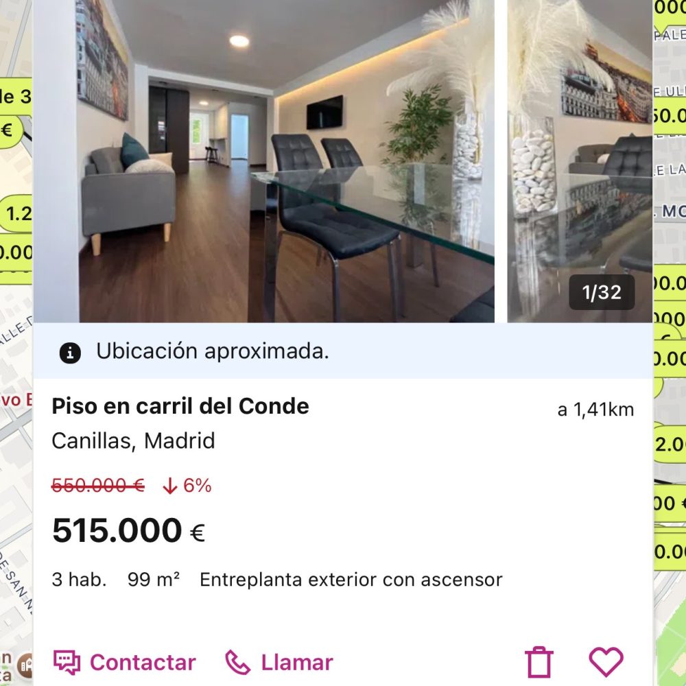 Medio millón de euros en Madrid vs medio millón en Texas