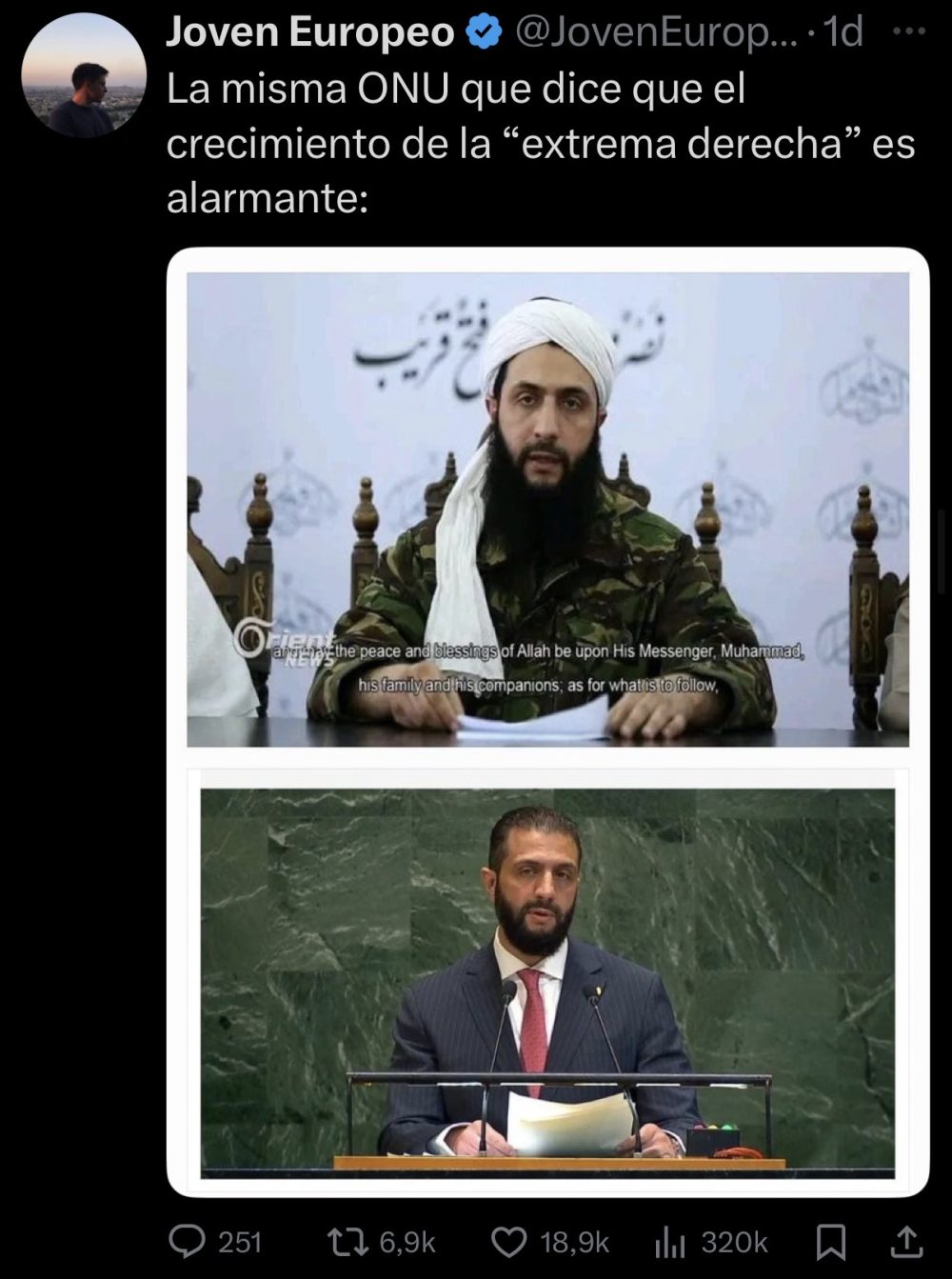 Elogios y abrazos a un terrorista.