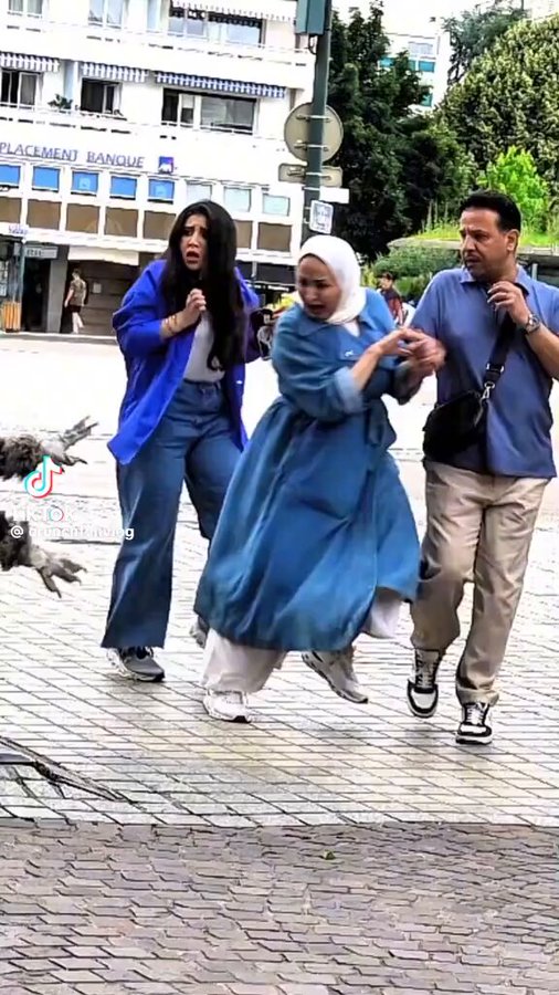 La reacción más vioIenta que he visto a una broma tan inocente.