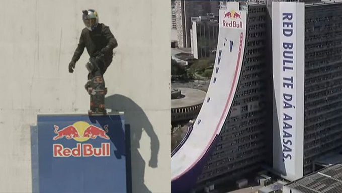 El campeón mundial de skate, Sandro Dias, estableció un nuevo récord mundial al realizar un salto de 70 metros desde un edificio en Rio Grande do Sul, Brasil.
