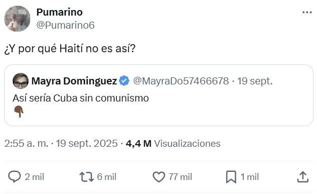 "Así sería Cuba sin comunismo"