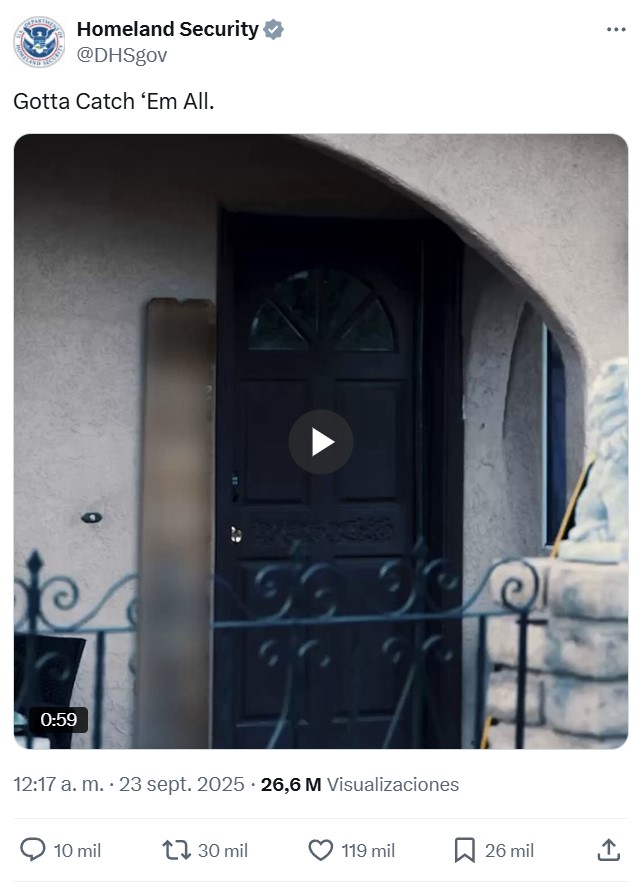La policía de Estados Unidos sube un vídeo deportando a inmigrantes con la intro de Pokémon de fondo: "hazte con todos".