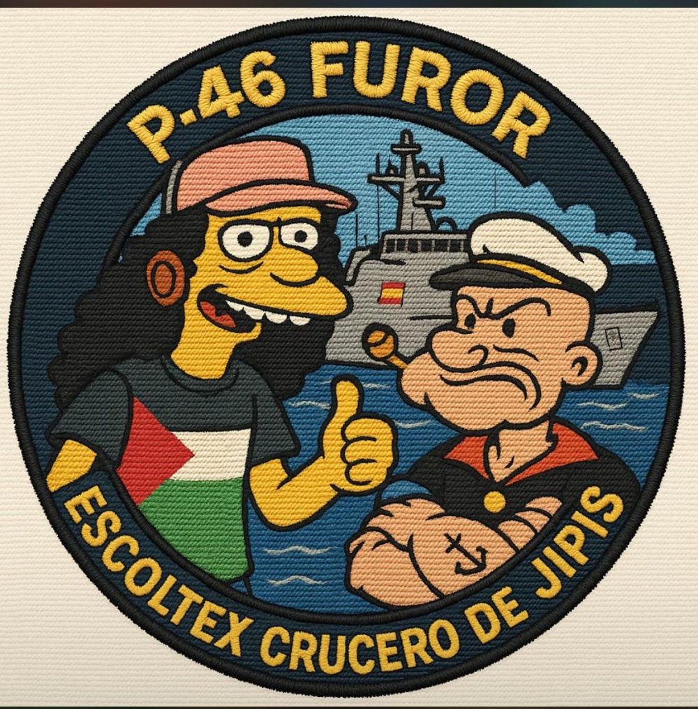 El parche del P-46 Furor para la "misión: escoltar flotilla".