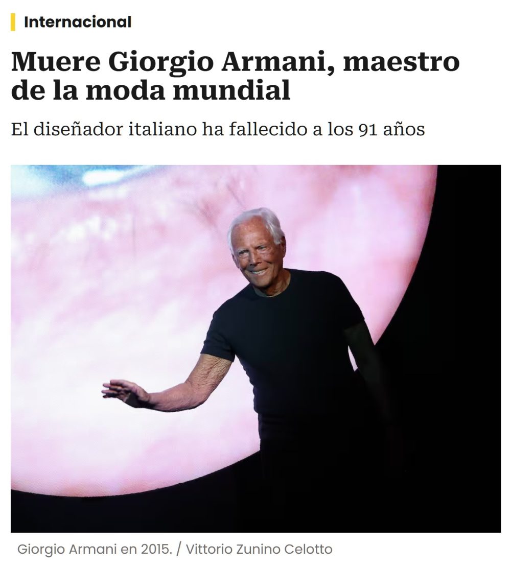 Ha muerto uno de los nombre+apellido más populares de la historia.